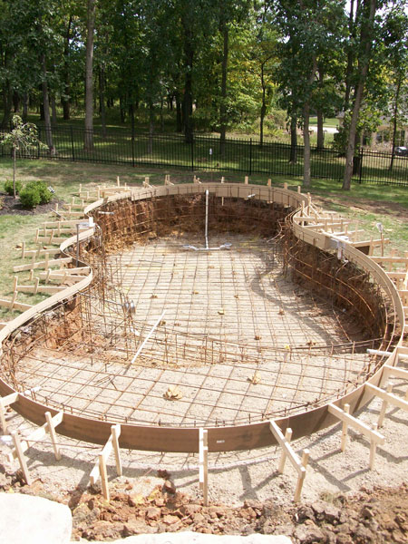 Pool Construction - Framing